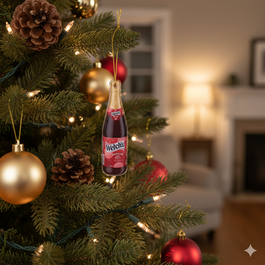 Welch's Sparkling Juice Holiday Ornament