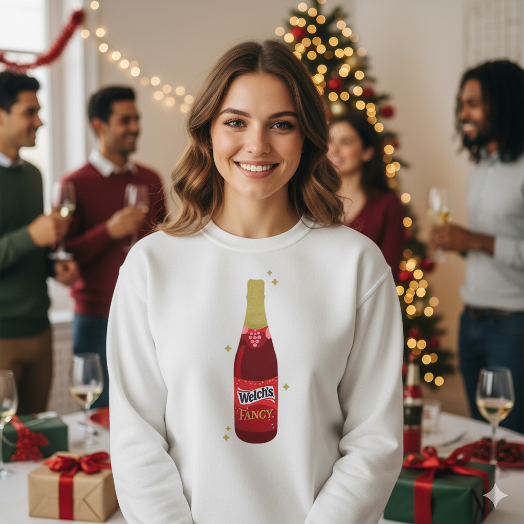 Welch's Sparkling Fancy Juice Crewneck